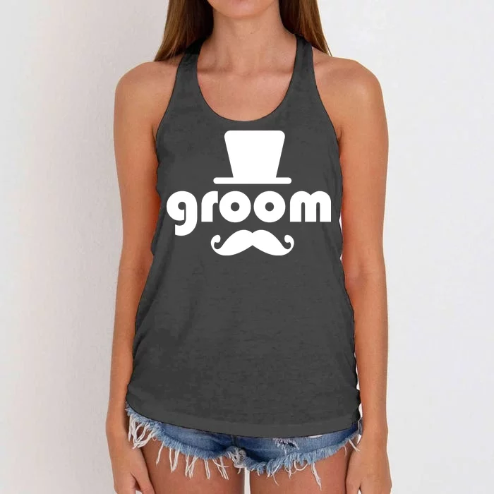 Groom Bachelor Party Women's Knotted Racerback Tank