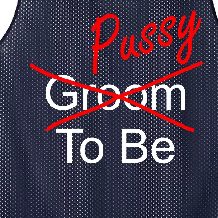 Groom To Be Pussy Mesh Reversible Basketball Jersey Tank