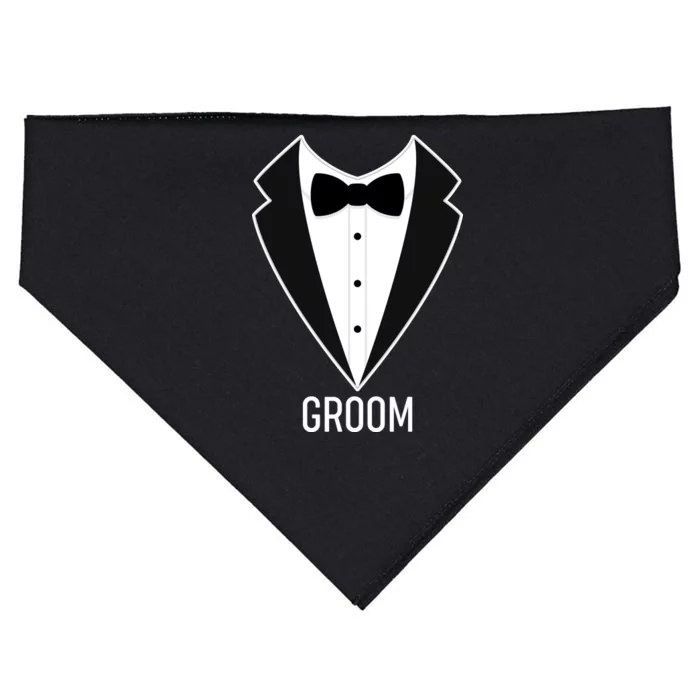 Groom Wedding Tuxedo USA-Made Doggie Bandana