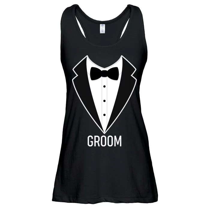 Groom Wedding Tuxedo Ladies Essential Flowy Tank