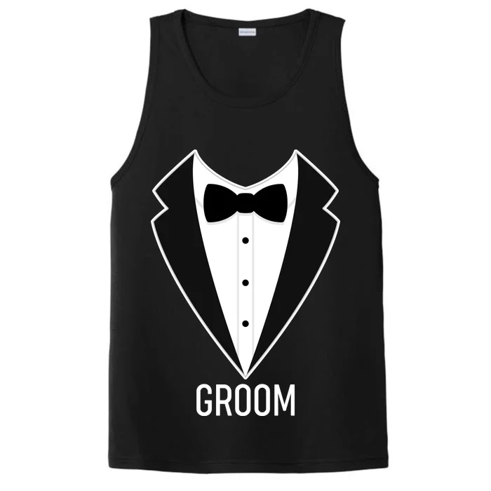 Groom Wedding Tuxedo Performance Tank