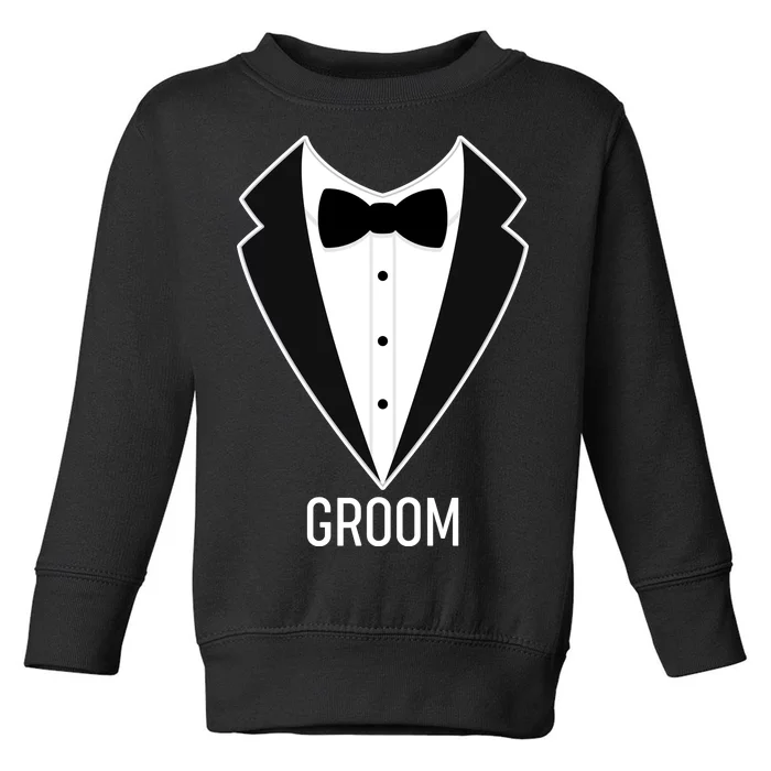 Groom Wedding Tuxedo Toddler Sweatshirt