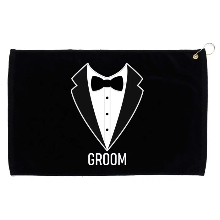 Groom Wedding Tuxedo Grommeted Golf Towel