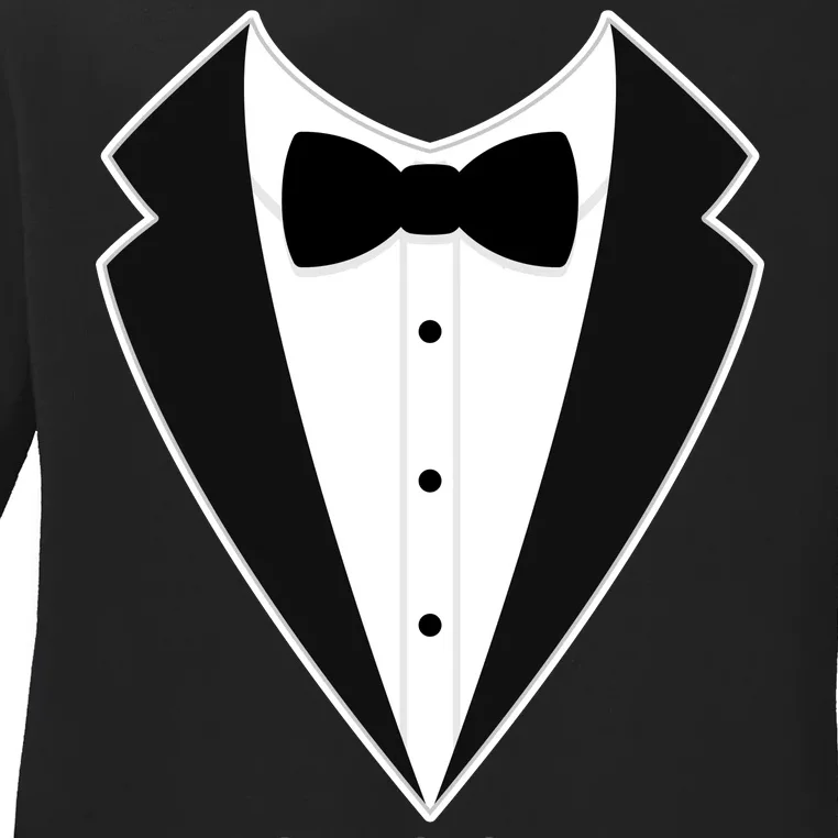 Groom Wedding Tuxedo Ladies Long Sleeve Shirt