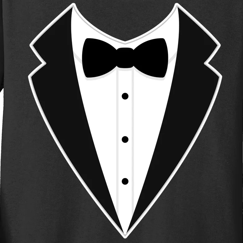 Groom Wedding Tuxedo Kids Long Sleeve Shirt