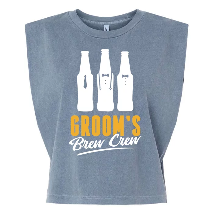 Grooms Brew Crew Garment-Dyed Women's Muscle Tee