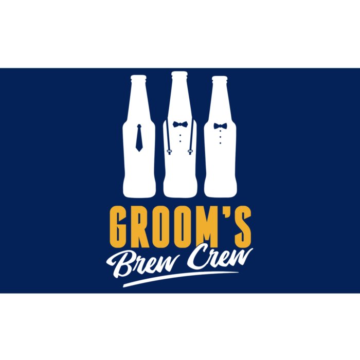 Grooms Brew Crew Bumper Sticker