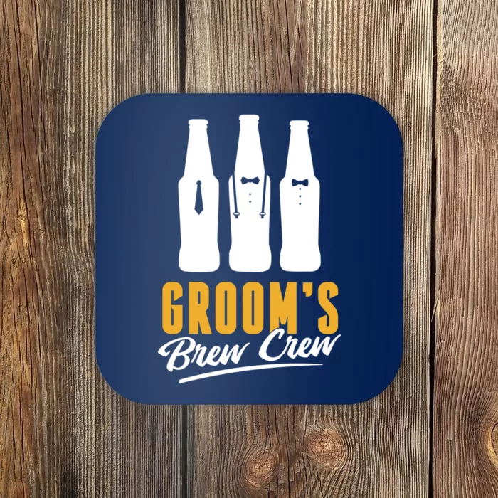 Grooms Brew Crew Coaster