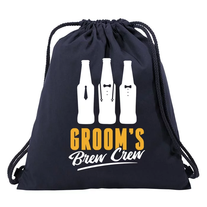 Grooms Brew Crew Drawstring Bag