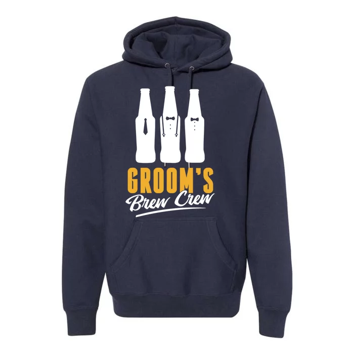 Grooms Brew Crew Premium Hoodie