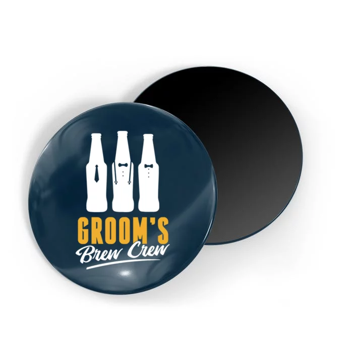 Grooms Brew Crew Magnet