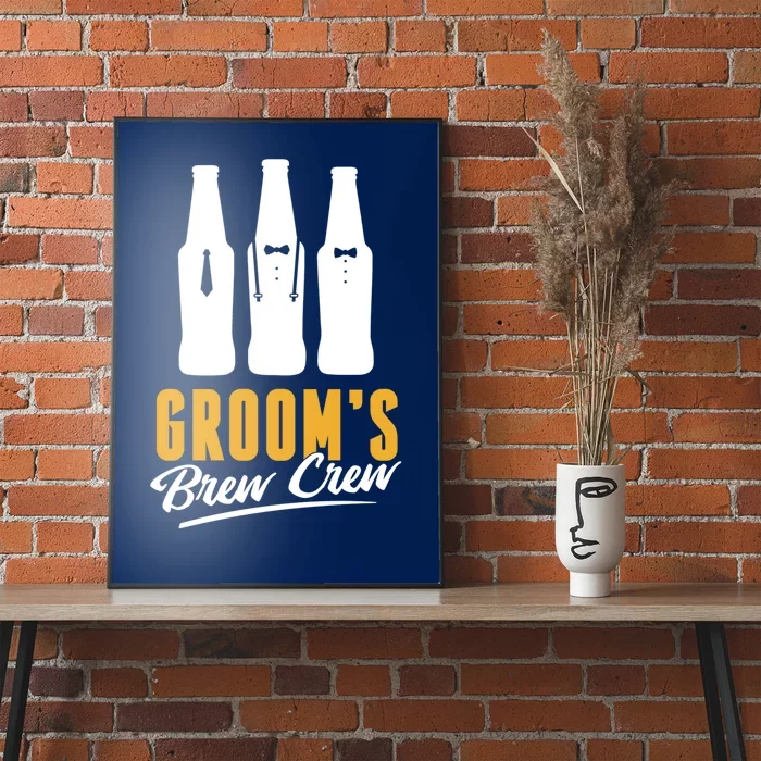 Grooms Brew Crew Poster