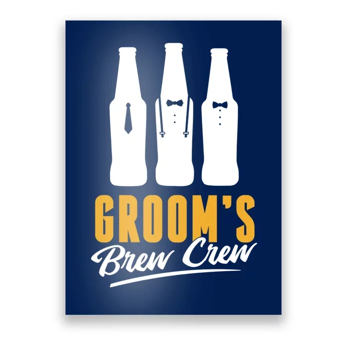 Grooms Brew Crew Poster