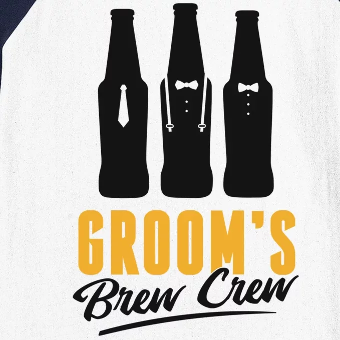 Grooms Brew Crew Baseball Sleeve Shirt