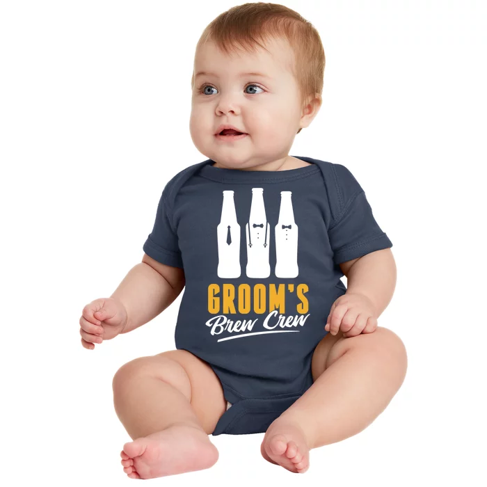 Grooms Brew Crew Baby Bodysuit