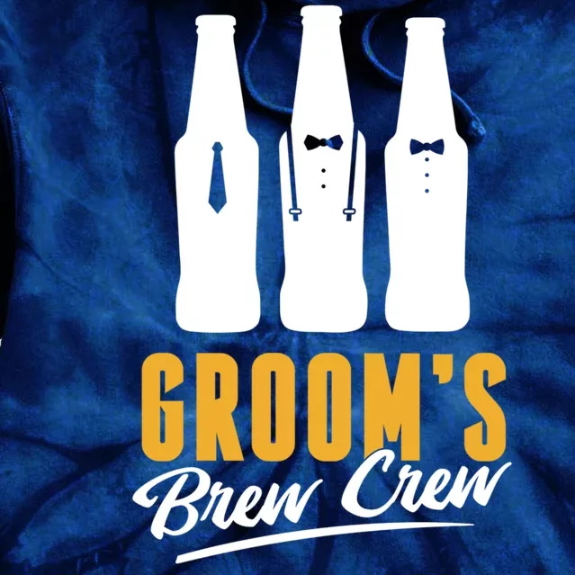 Grooms Brew Crew Tie Dye Hoodie