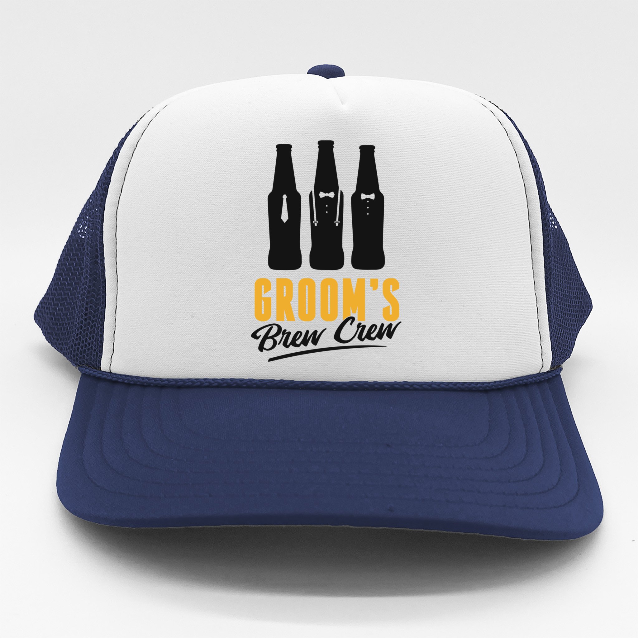 Grooms Brew Crew Trucker Hat