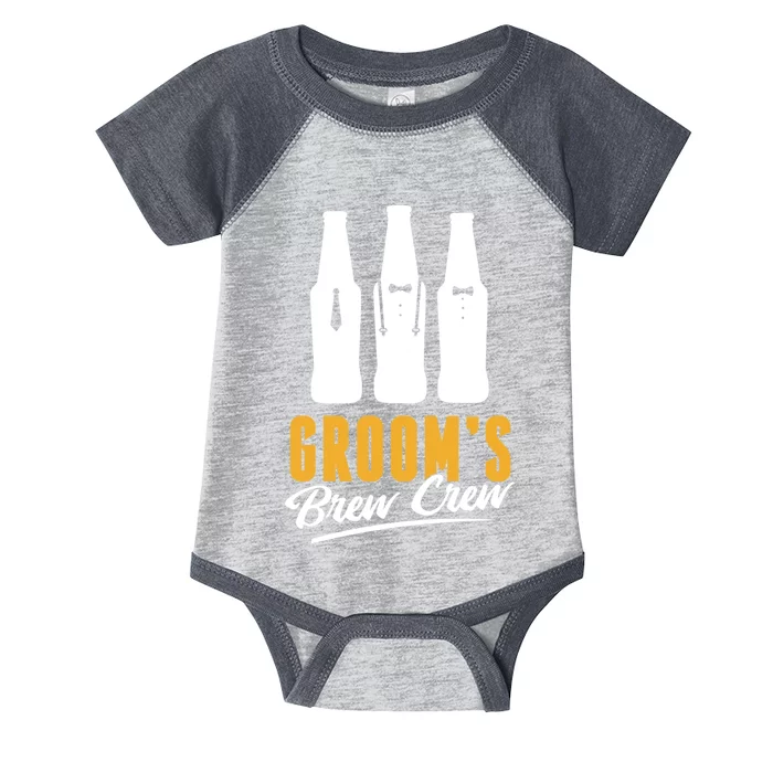 Grooms Brew Crew Infant Baby Jersey Bodysuit