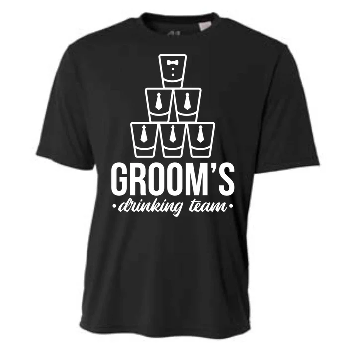 Grooms Drinking Teem Glass Cooling Performance Crew T-Shirt