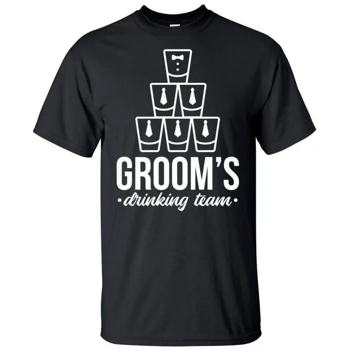 Grooms Drinking Teem Glass Tall T-Shirt