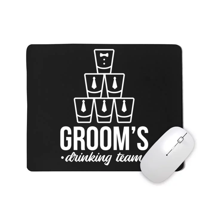 Grooms Drinking Teem Glass Mousepad