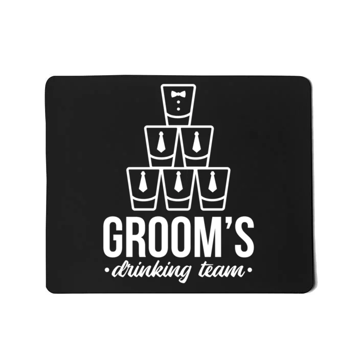 Grooms Drinking Teem Glass Mousepad