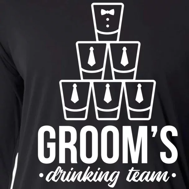 Grooms Drinking Teem Glass Cooling Performance Long Sleeve Crew