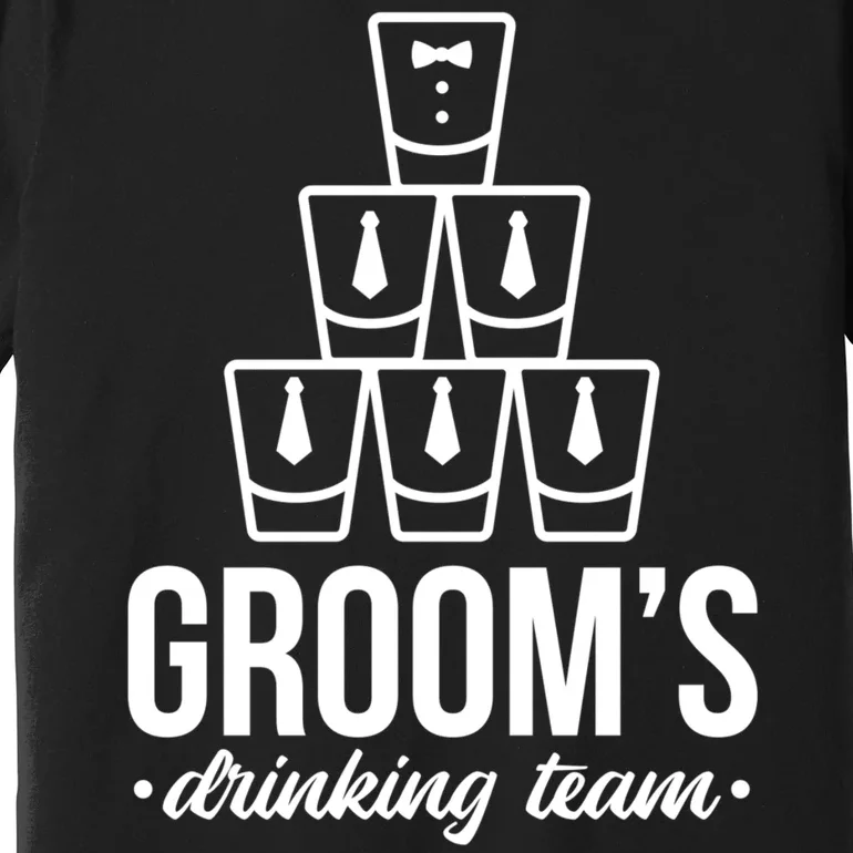 Grooms Drinking Teem Glass Premium T-Shirt