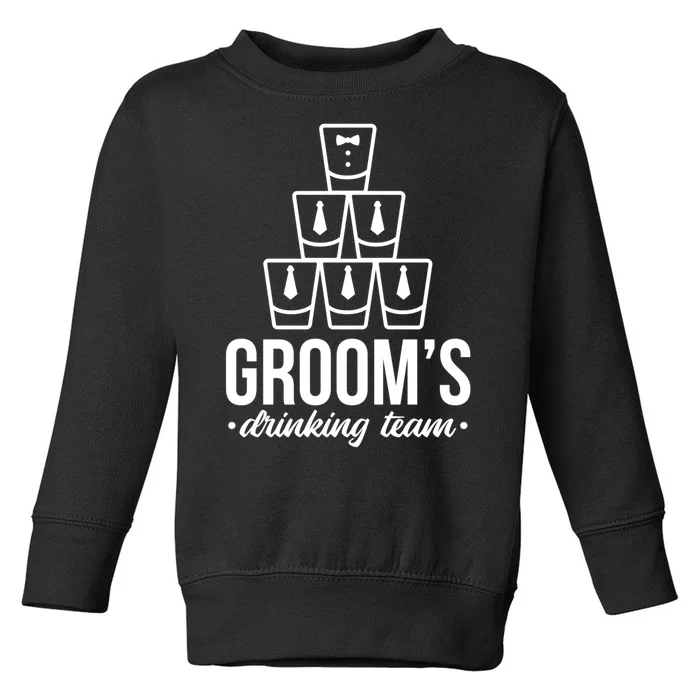 Grooms Drinking Teem Glass Toddler Sweatshirt