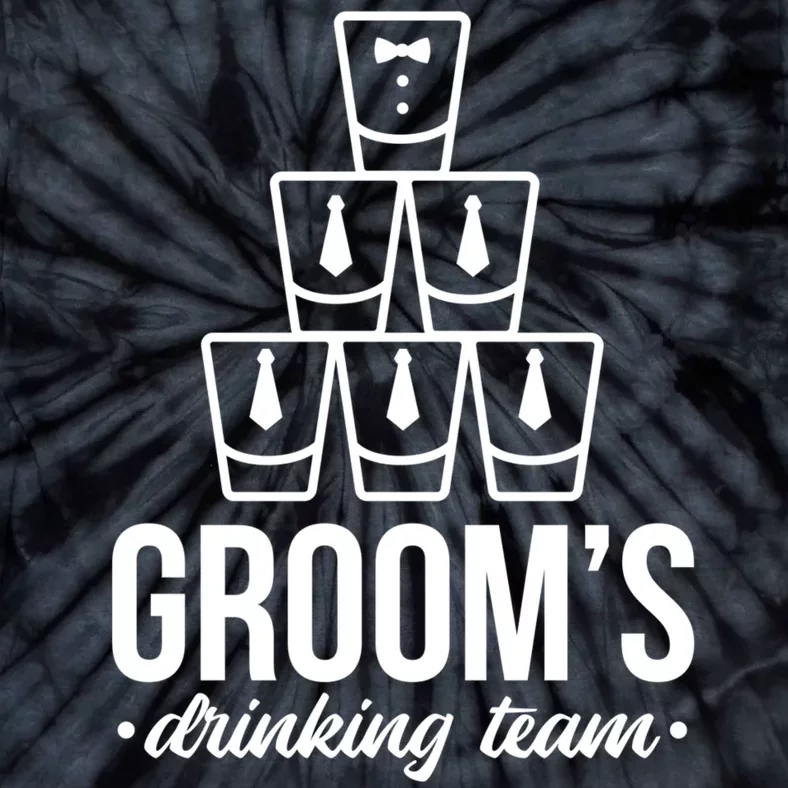 Grooms Drinking Teem Glass Tie-Dye T-Shirt