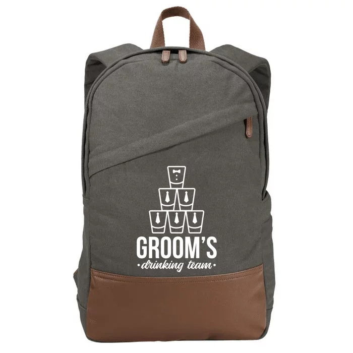 Grooms Drinking Teem Glass Cotton Canvas Backpack