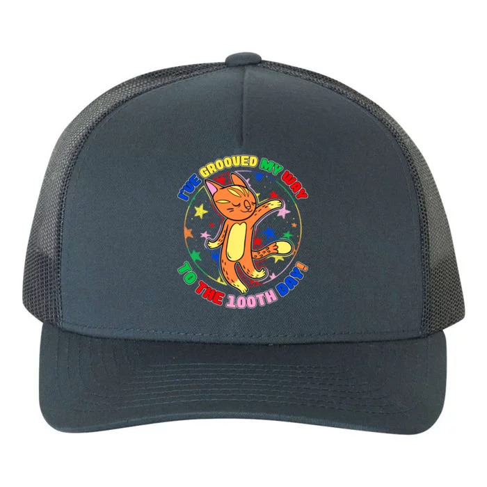 Groovy Cat 100th Day of School Yupoong Adult 5-Panel Trucker Hat