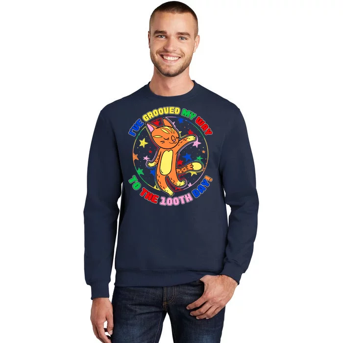 Groovy Cat 100th Day of School Tall Sweatshirt