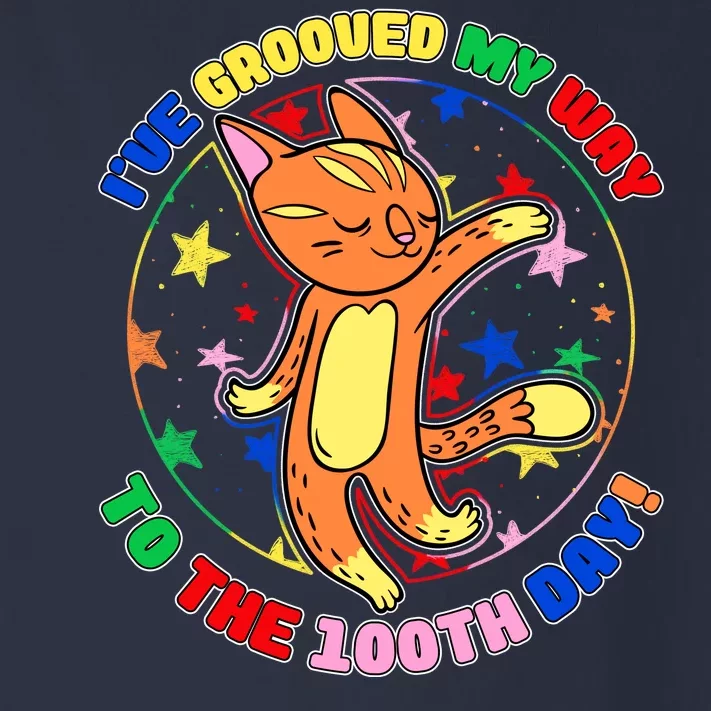 Groovy Cat 100th Day of School Toddler Long Sleeve Shirt