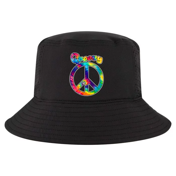 Groovy Peace Sign Cool Comfort Performance Bucket Hat