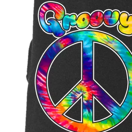 Groovy Peace Sign Doggie 3-End Fleece Hoodie