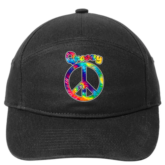 Groovy Peace Sign 7-Panel Snapback Hat