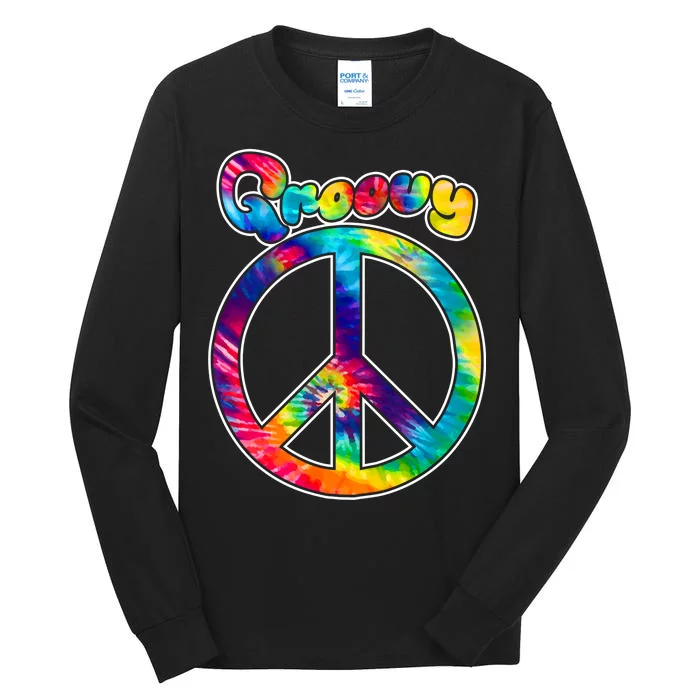 Groovy Peace Sign Tall Long Sleeve T-Shirt