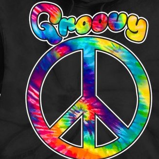 Groovy Peace Sign Tie Dye Hoodie