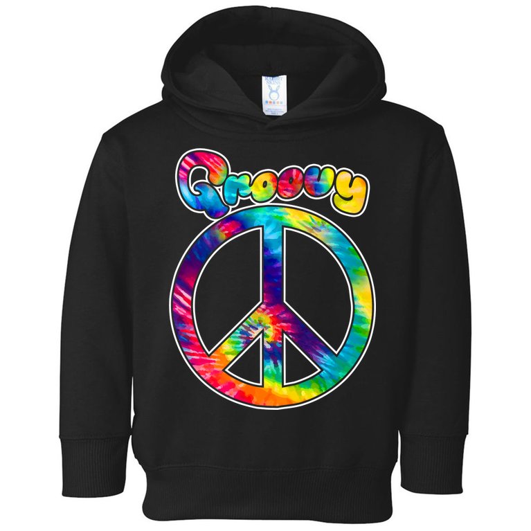 Groovy Peace Sign Toddler Hoodie