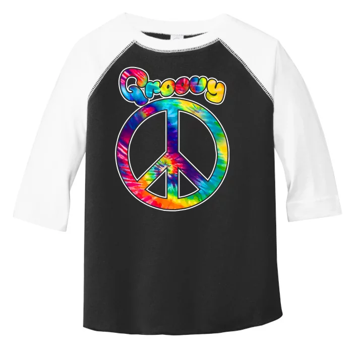 Groovy Peace Sign Toddler Fine Jersey T-Shirt