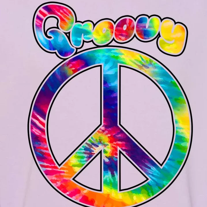 Groovy Peace Sign Garment-Dyed Sweatshirt