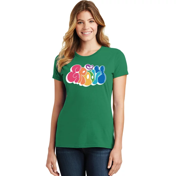 Groovy Retro Colorful Women's T-Shirt