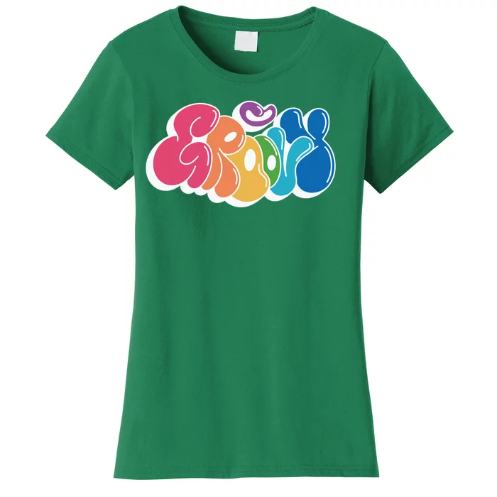 Groovy Retro Colorful Women's T-Shirt