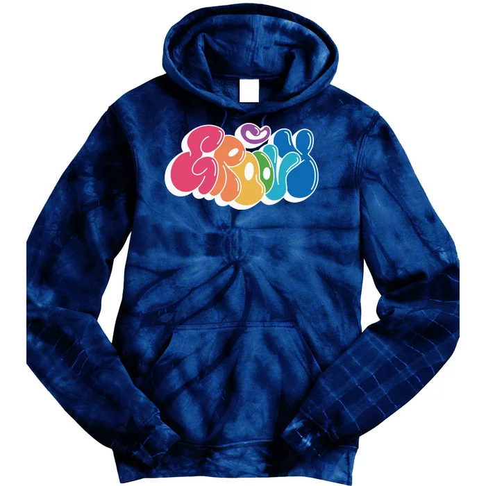 Groovy Retro Colorful Tie Dye Hoodie