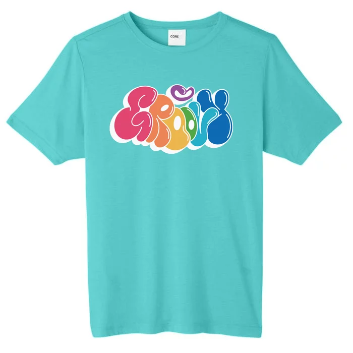 Groovy Retro Colorful ChromaSoft Performance T-Shirt