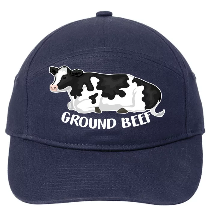 Ground Beef Funny Cow 7-Panel Snapback Hat