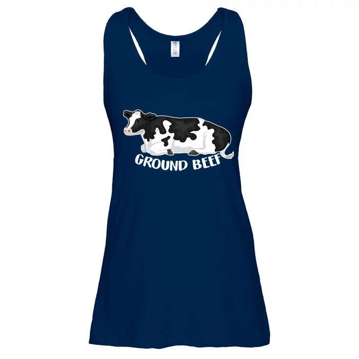 Ground Beef Funny Cow Ladies Essential Flowy Tank