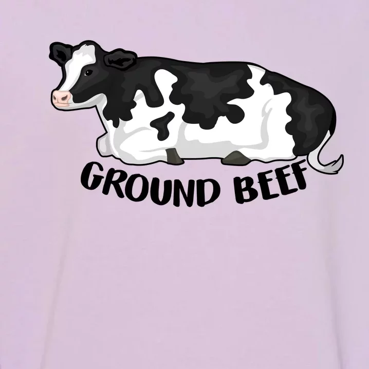 Ground Beef Funny Cow Garment-Dyed Sweatshirt