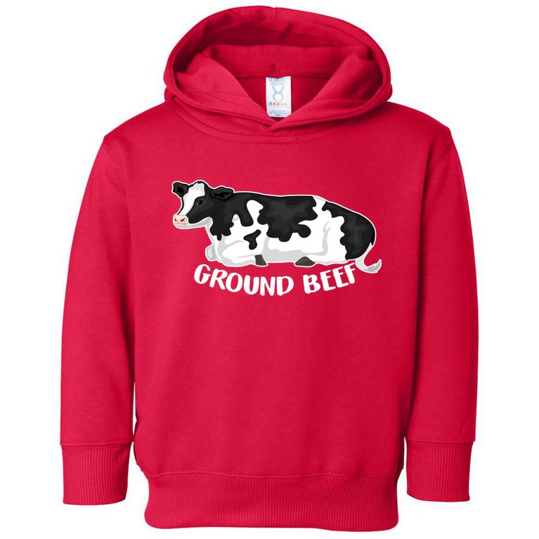 Ground Beef Funny Cow Toddler Hoodie